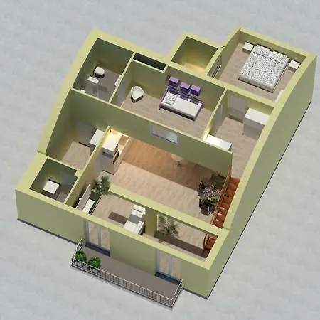 Attico Darsena Nuova Lejlighed *